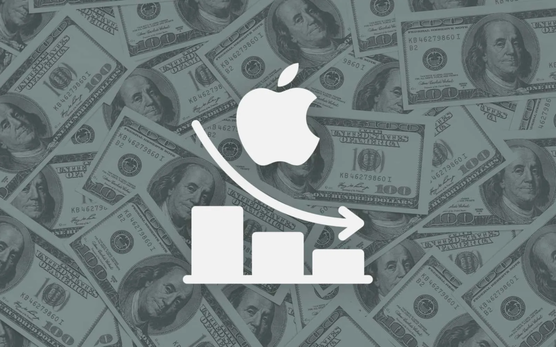 Apple a pèrdè balor kuater dia tras di otro riba merkado di bolsa